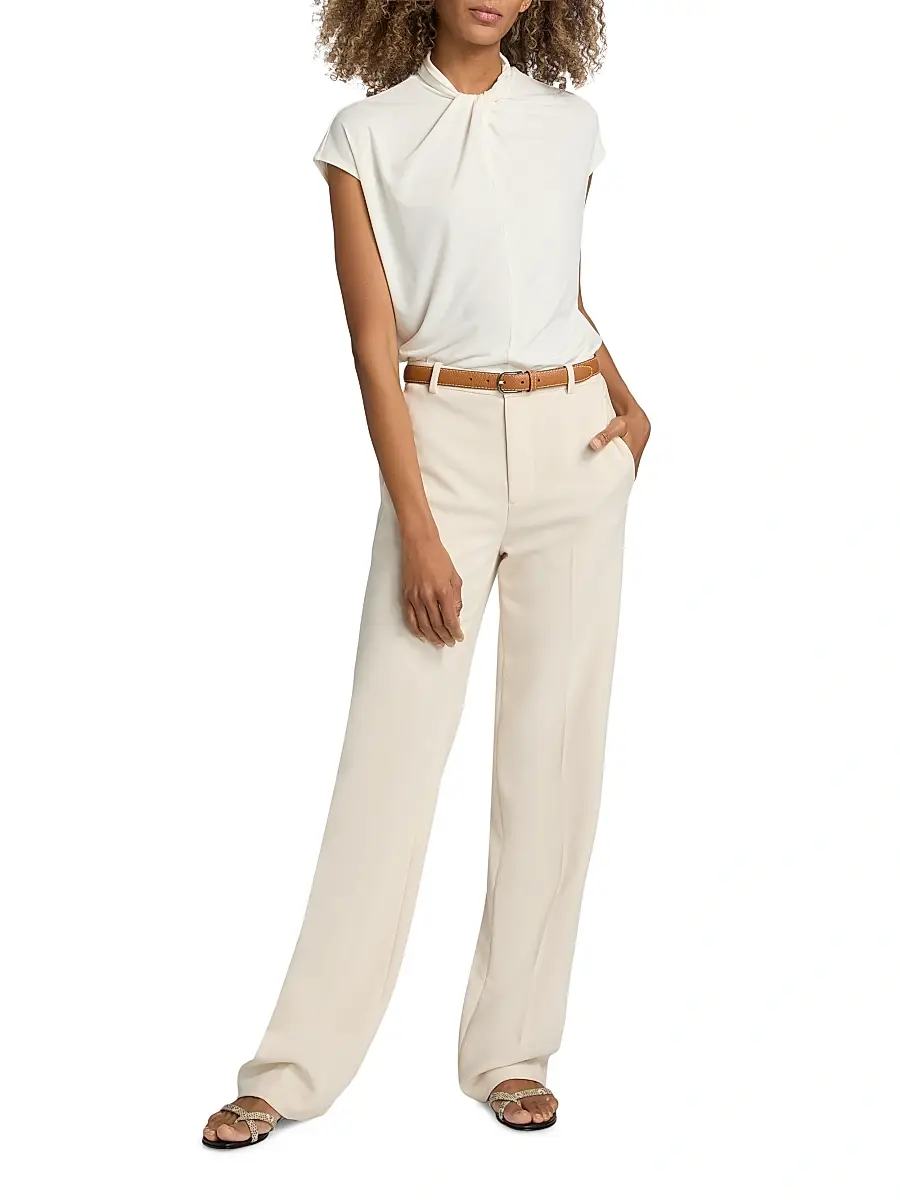 Vince Women's Elsa High-Rise Straight-Leg Trousers | Thumbnail 2 Vince Women's Elsa High-Rise Straight-Leg Trousers | Thumbnail 2