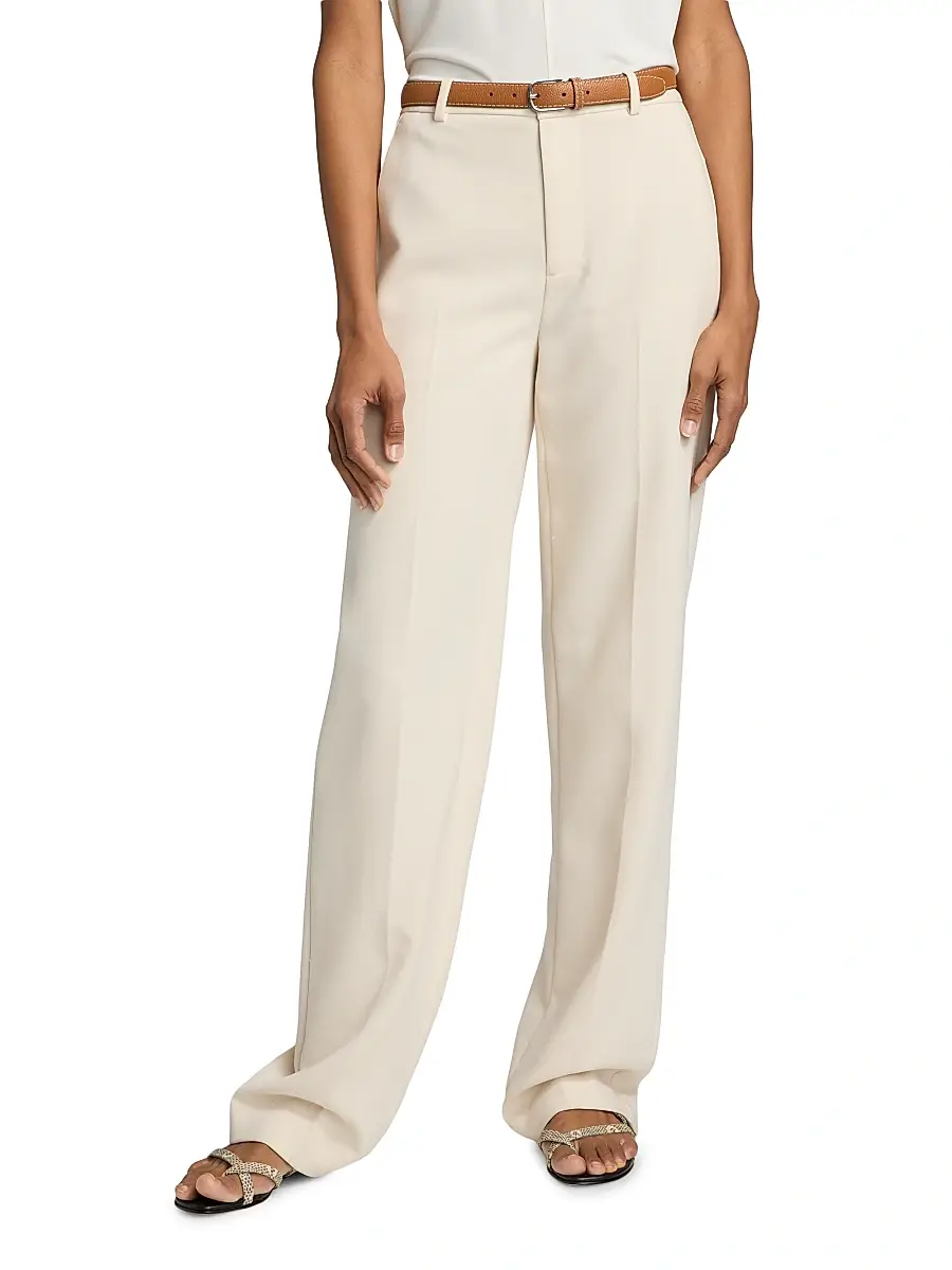 Vince Women's Elsa High-Rise Straight-Leg Trousers | Thumbnail 3 Vince Women's Elsa High-Rise Straight-Leg Trousers | Thumbnail 3