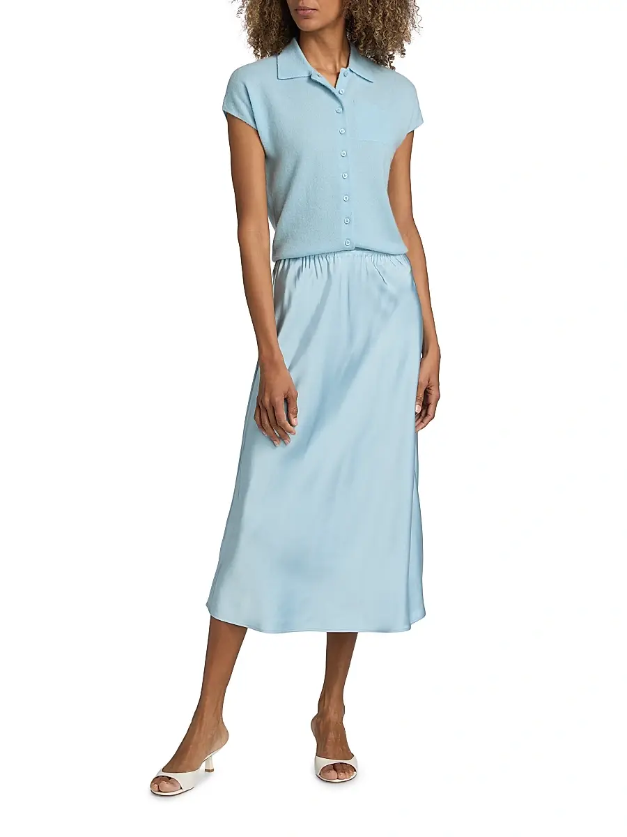 Vince Women's Satin Slip Skirt | Thumbnail 2 Vince Women's Satin Slip Skirt | Thumbnail 2