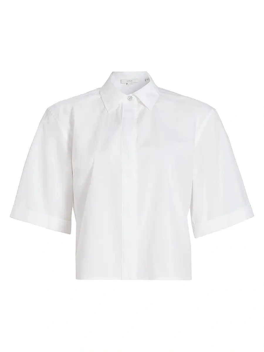 Vince Women's Poplin Boxy Shirt