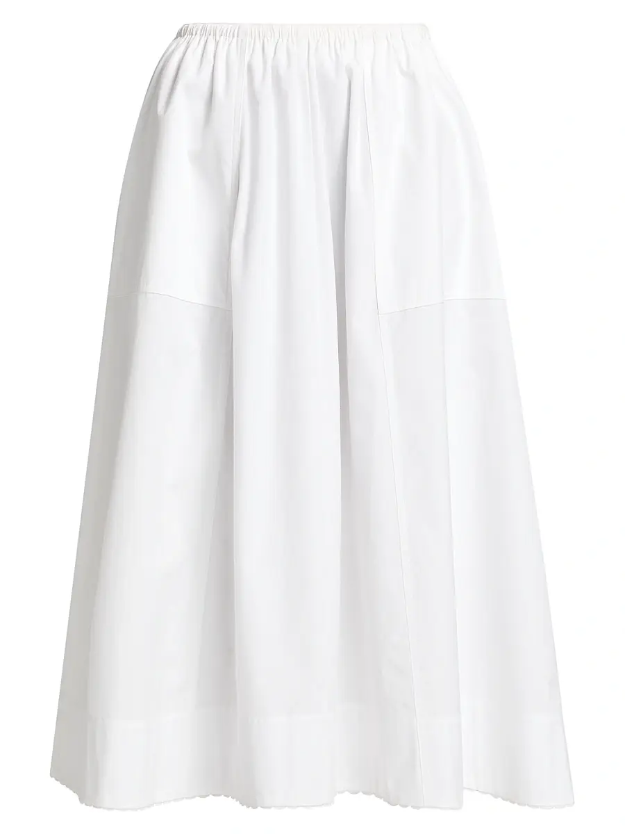 Vince Women's Scallop Midi-Skirt