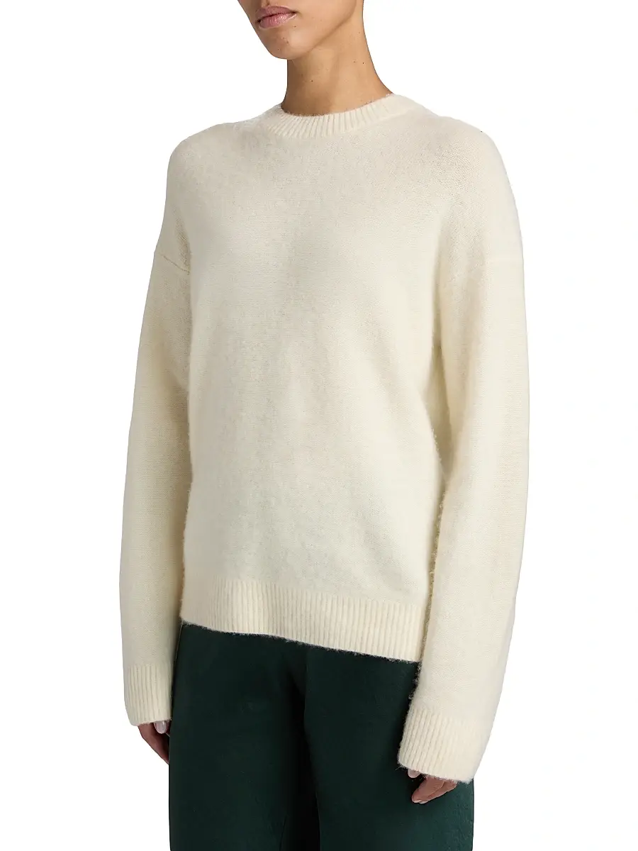 Vince Women's Boiled Cashmere Crewneck Sweater | Thumbnail 4 Vince Women's Boiled Cashmere Crewneck Sweater | Thumbnail 4