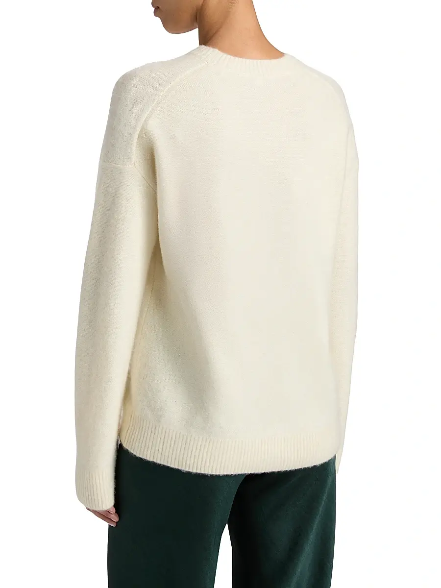 Vince Women's Boiled Cashmere Crewneck Sweater | Thumbnail 5 Vince Women's Boiled Cashmere Crewneck Sweater | Thumbnail 5