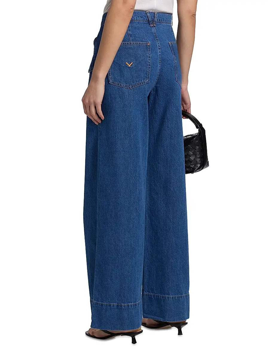 Hudson Jeans Women's James High-Rise Wide-Leg Denim Trousers | Thumbnail 5 Hudson Jeans Women's James High-Rise Wide-Leg Denim Trousers | Thumbnail 5