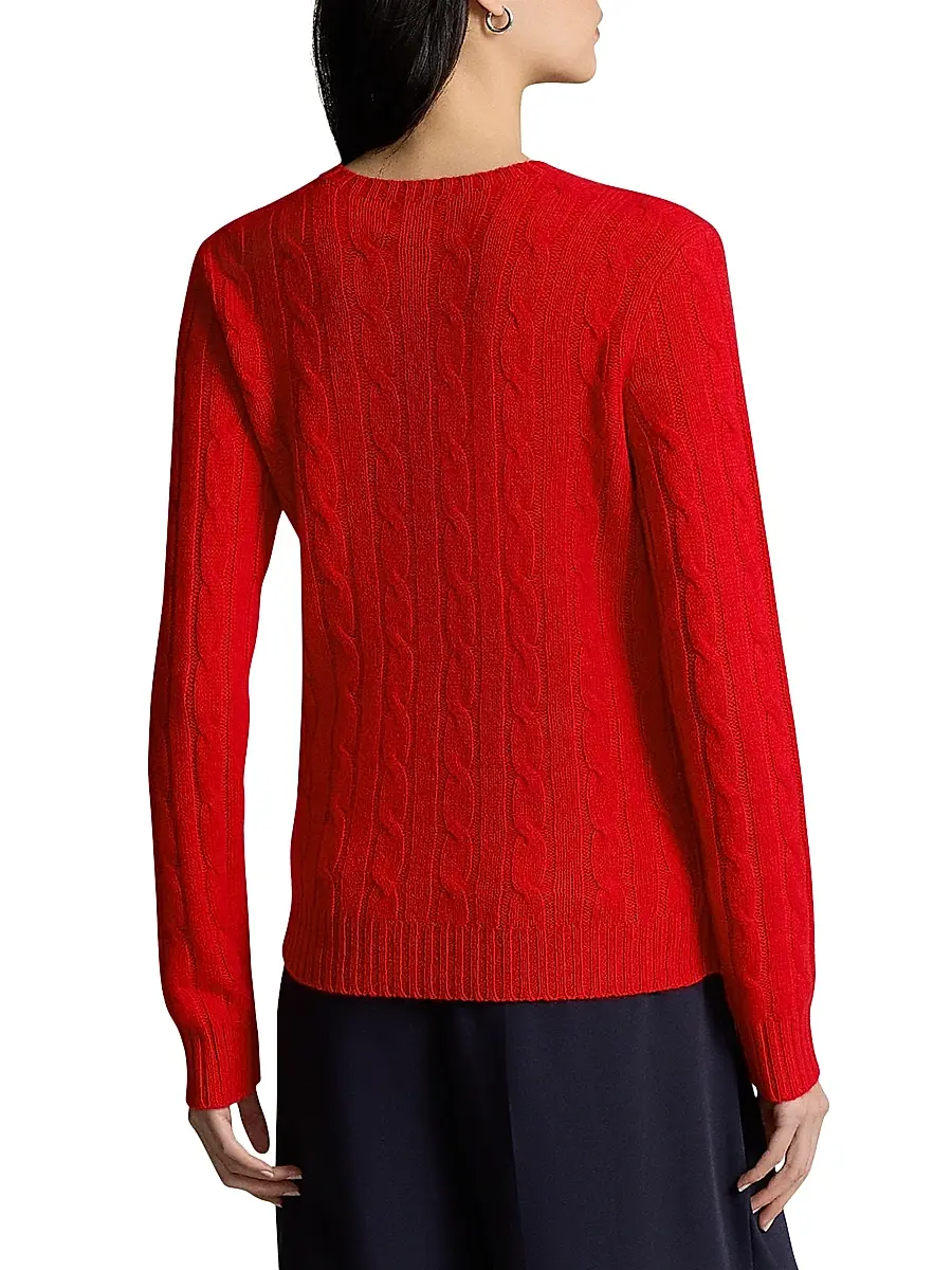 Polo Ralph Lauren Women's Julianna Cable-Knit Cashmere Sweater | Thumbnail 4 Polo Ralph Lauren Women's Julianna Cable-Knit Cashmere Sweater | Thumbnail 4