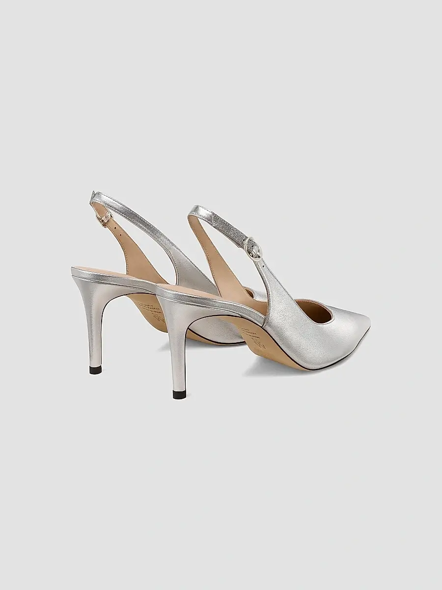 Stuart Weitzman Women's Power 75MM Leather Slingback Pumps | Thumbnail 3 Stuart Weitzman Women's Power 75MM Leather Slingback Pumps | Thumbnail 3