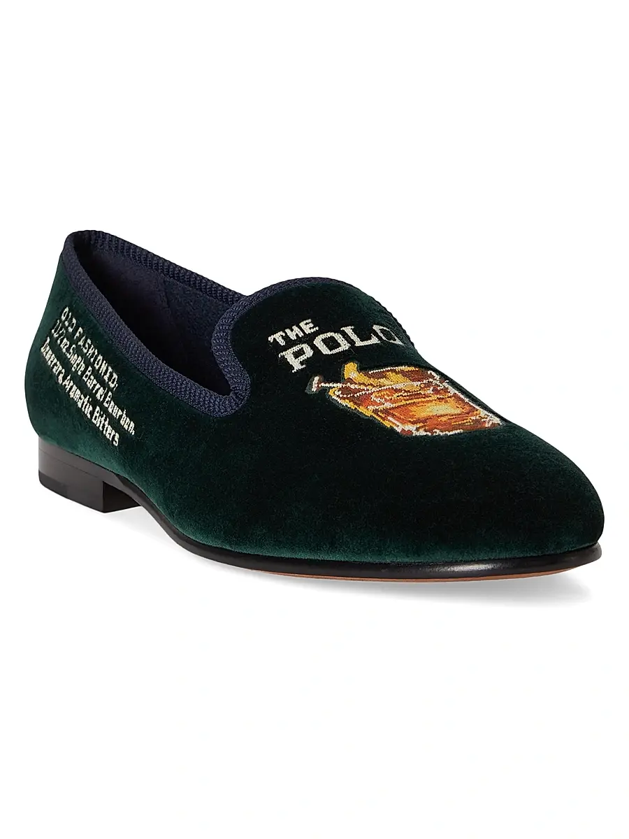 Polo Ralph Lauren Men's Paxton Embroidered Slippers | Thumbnail 2
