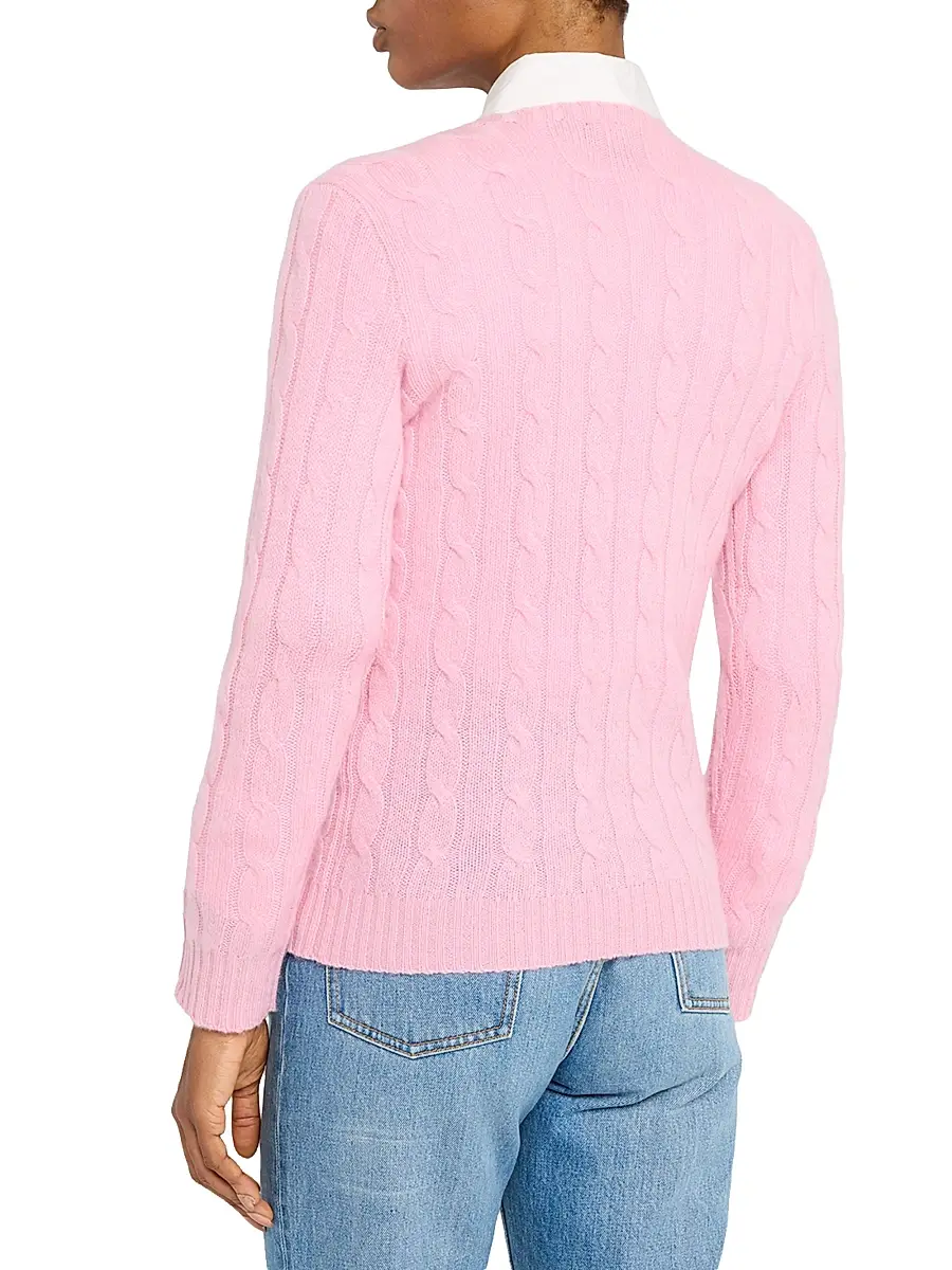 Polo Ralph Lauren Women's Cable-Knit Cotton-Wool Sweater | Thumbnail 4 Polo Ralph Lauren Women's Cable-Knit Cotton-Wool Sweater | Thumbnail 4