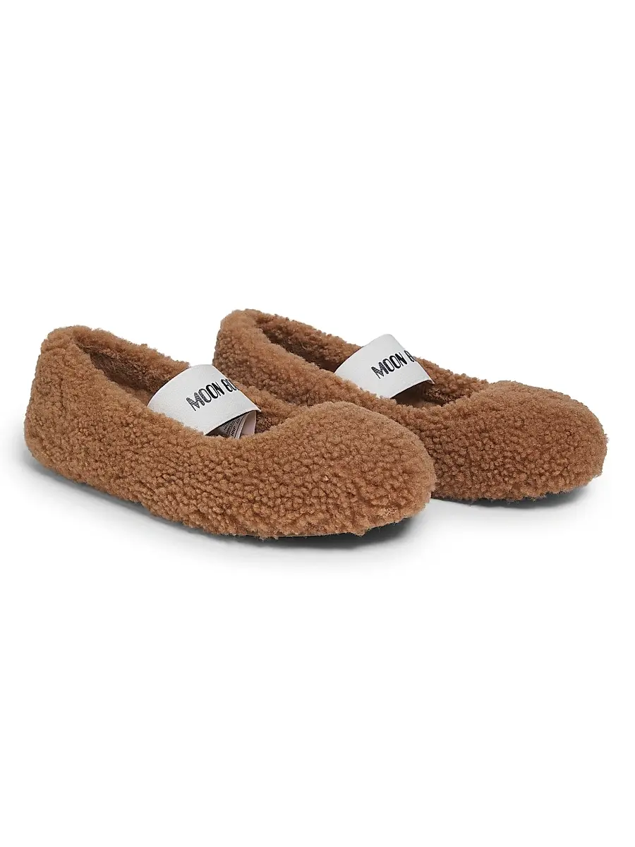 Moon Boot Women's Shearling Ballerina Flats | Thumbnail 2