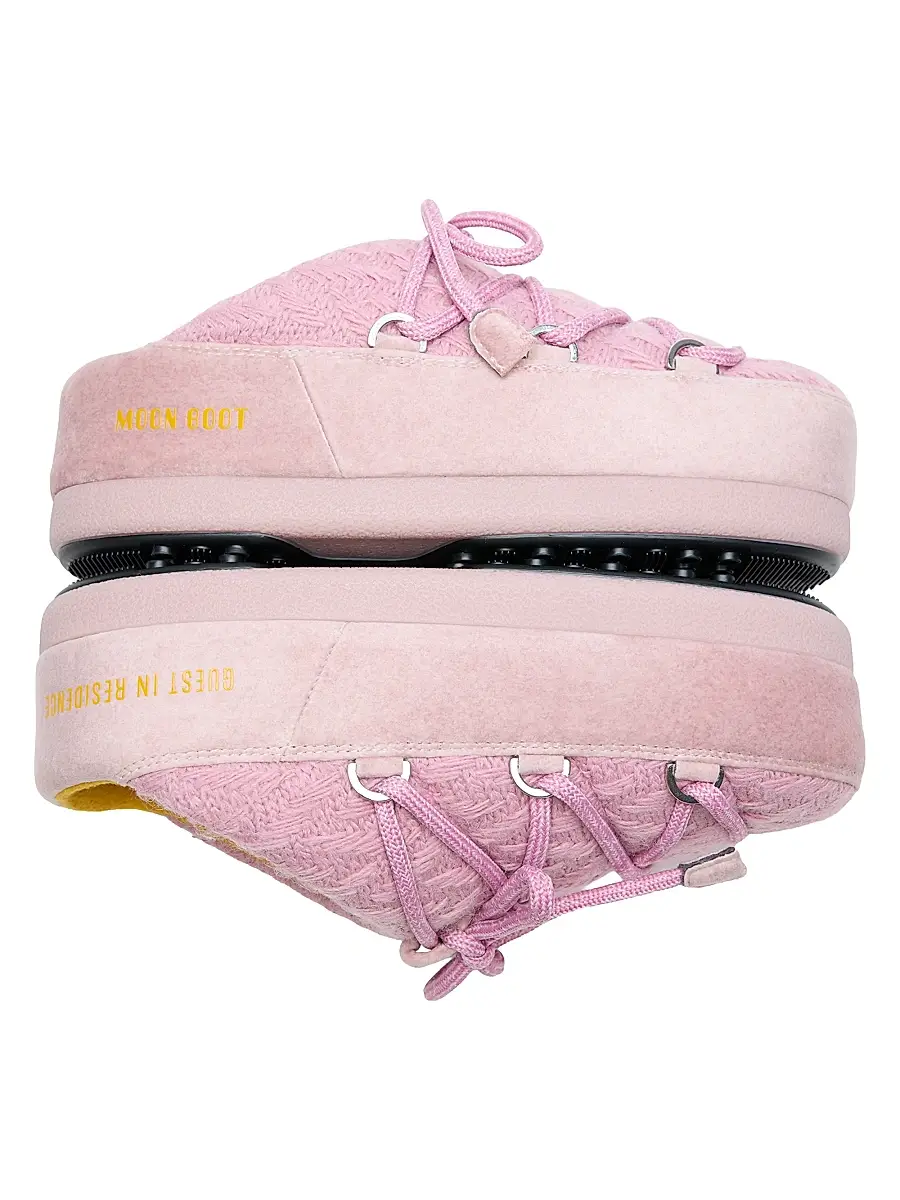 Moon Boot Women's MB x Guest In Residence EVX Chalet Knit & Suede Mules - Rose | Thumbnail 3 Moon Boot Women's MB x Guest In Residence EVX Chalet Knit & Suede Mules - Rose | Thumbnail 3