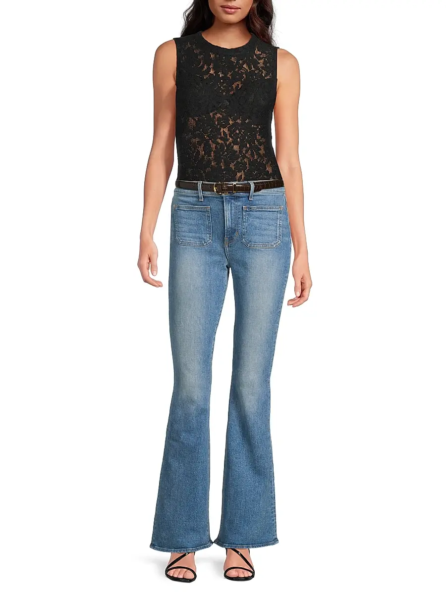 Veronica Beard Women's Serenka Sleeveless Open-Lace Top | Thumbnail 2 Veronica Beard Women's Serenka Sleeveless Open-Lace Top | Thumbnail 2