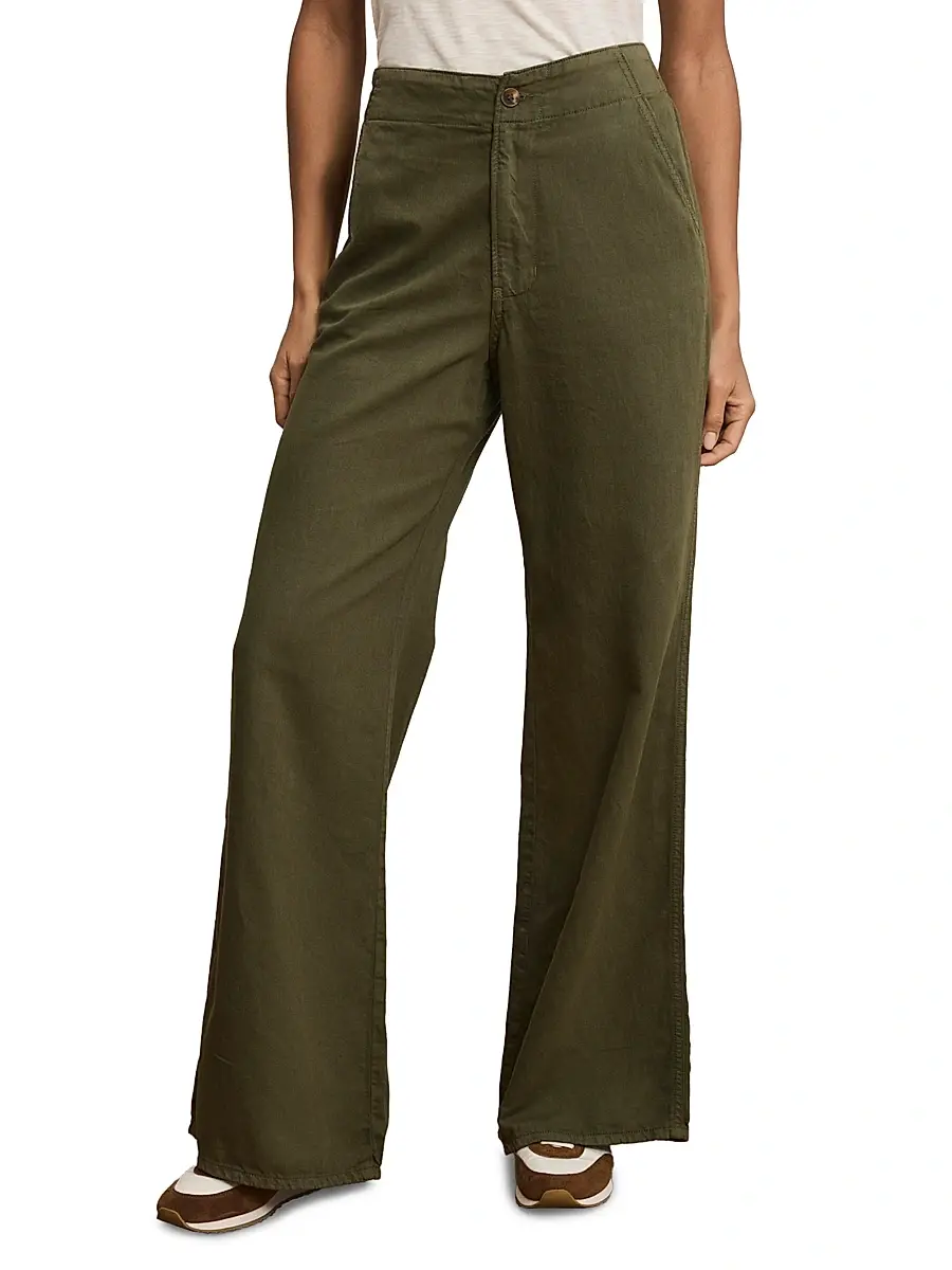 Veronica Beard Women's Kasey Wide-Leg Flat Front Pants | Thumbnail 3 Veronica Beard Women's Kasey Wide-Leg Flat Front Pants | Thumbnail 3
