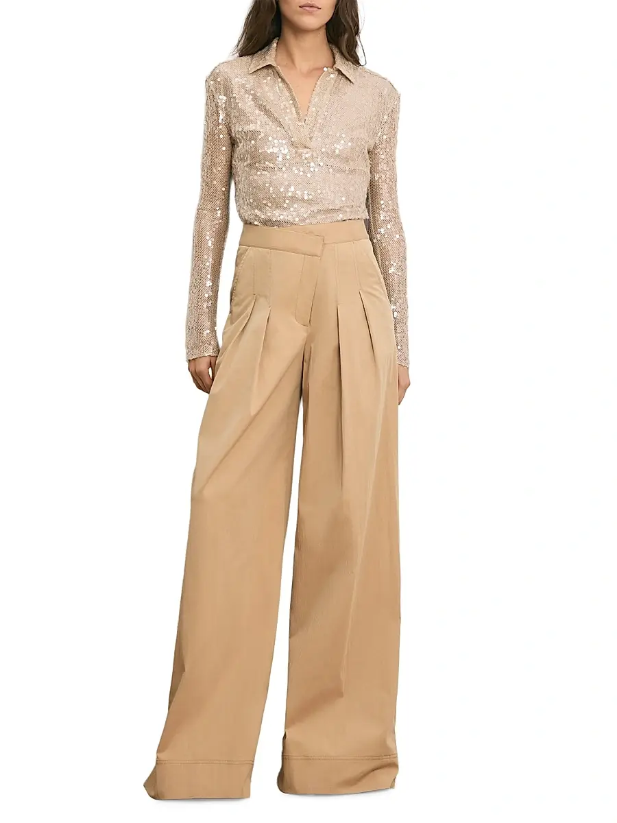 Veronica Beard Women's Meryl Sequined Knit Top | Thumbnail 2
