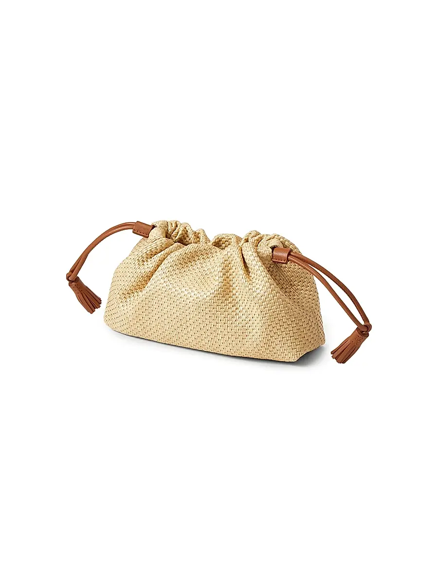 Veronica Beard Women's Small Stash Raffia Bag | Thumbnail 4