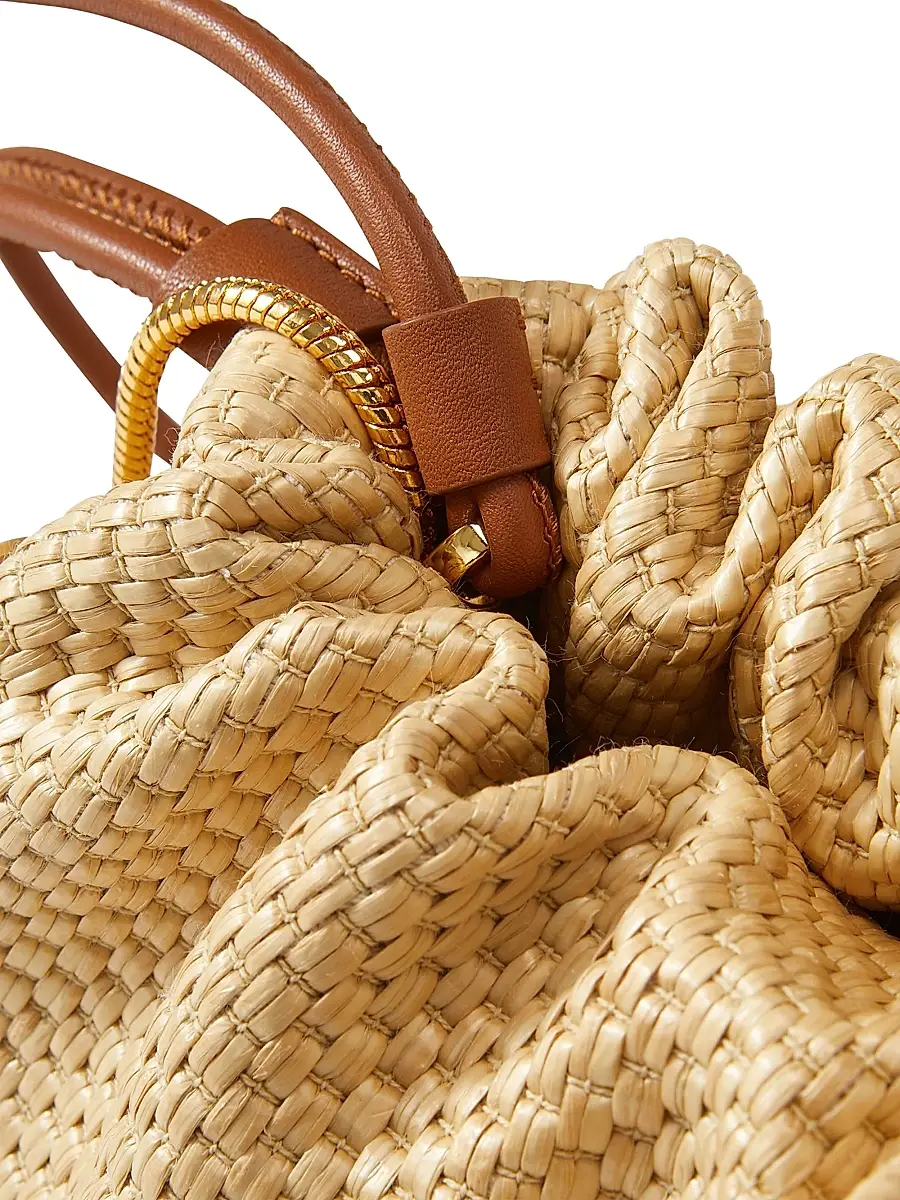 Veronica Beard Women's Small Stash Raffia Bag | Thumbnail 6