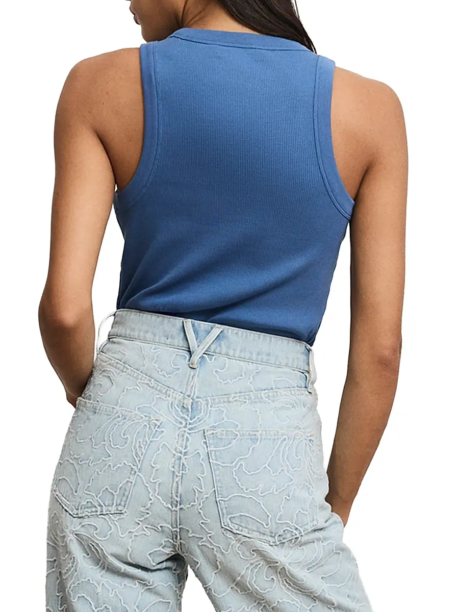 Veronica Beard Women's Jordyn Crop Tank | Thumbnail 4 Veronica Beard Women's Jordyn Crop Tank | Thumbnail 4