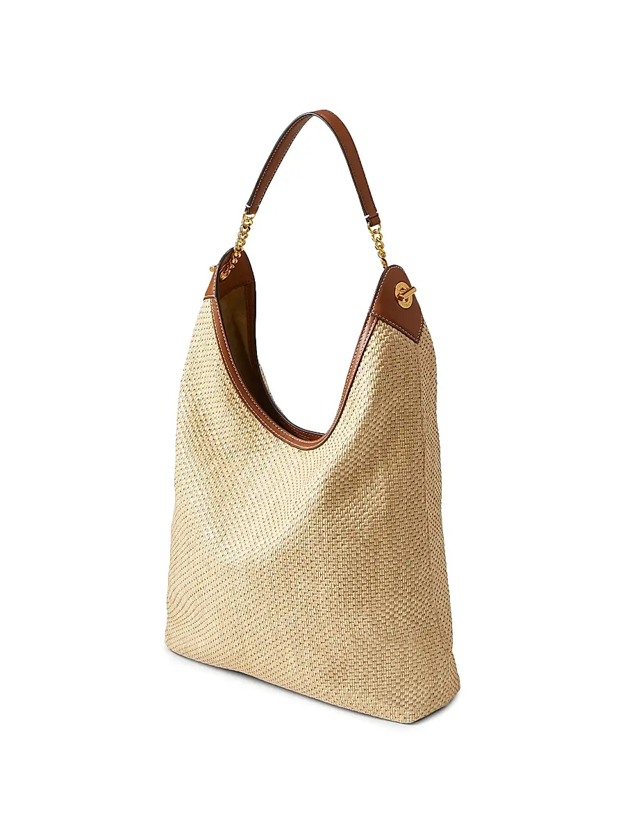 Veronica Beard Women's Jour Raffia Shoulder Bag | Thumbnail 4