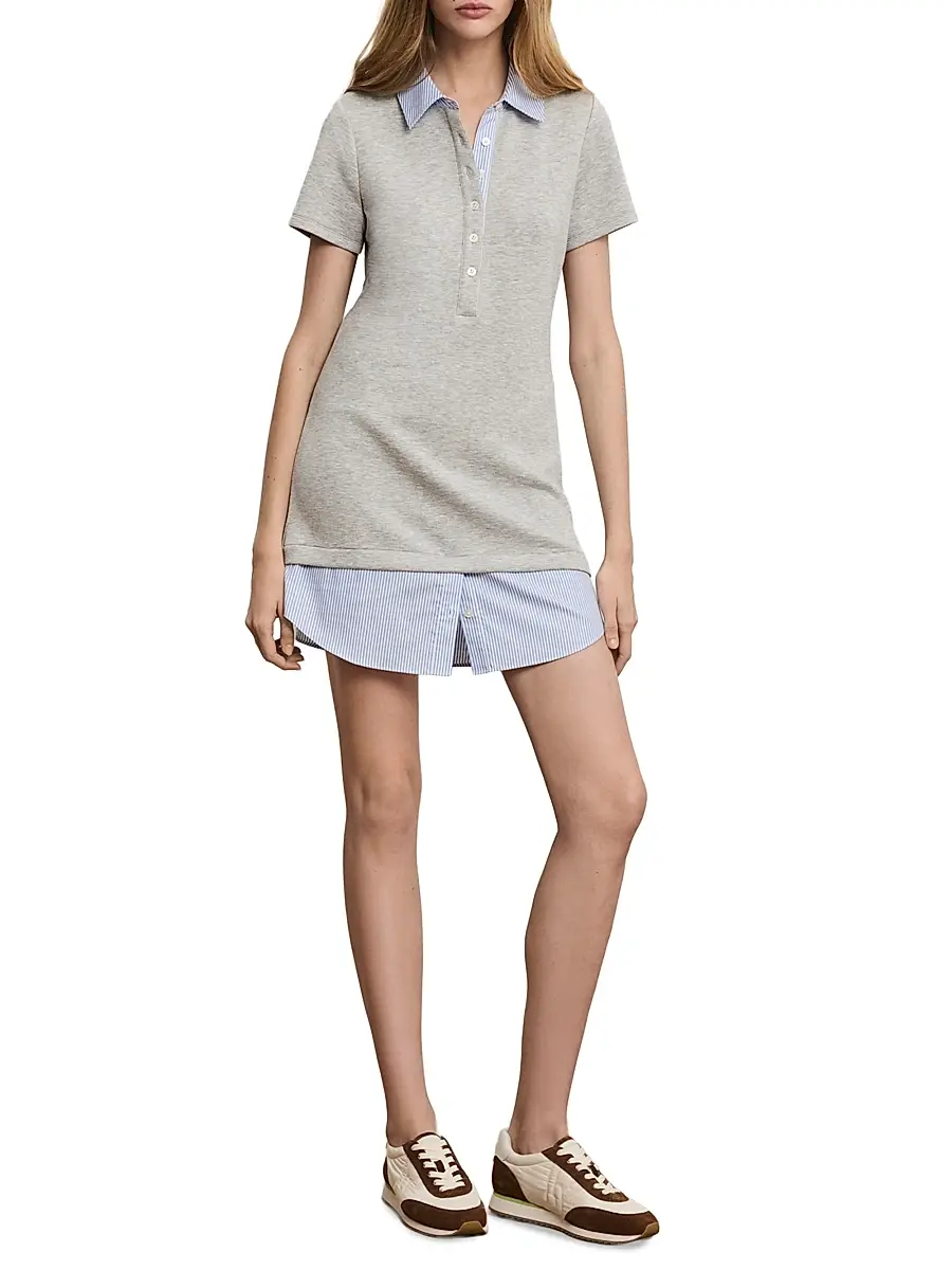 Veronica Beard Women's Kenwood Mixed-Media Dress | Thumbnail 2 Veronica Beard Women's Kenwood Mixed-Media Dress | Thumbnail 2