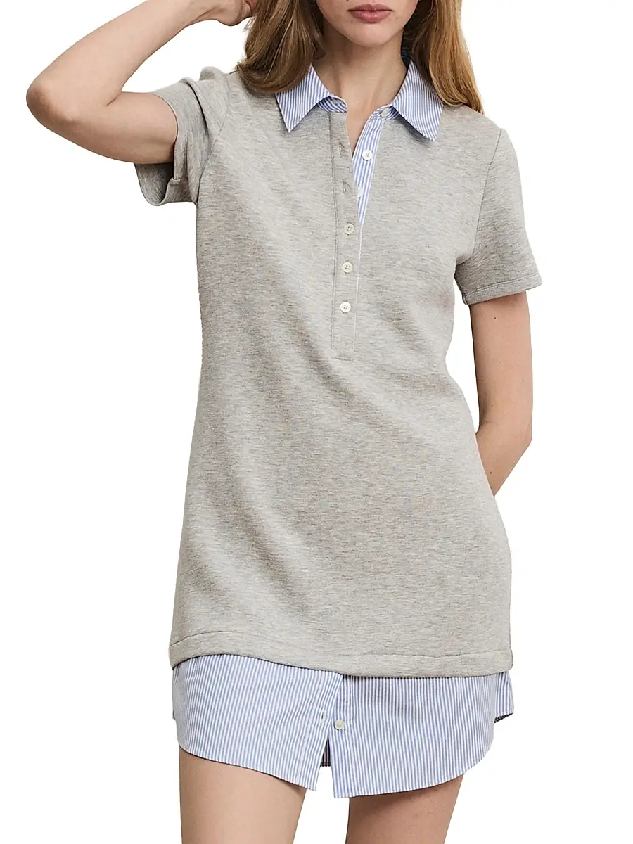 Veronica Beard Women's Kenwood Mixed-Media Dress | Thumbnail 3 Veronica Beard Women's Kenwood Mixed-Media Dress | Thumbnail 3