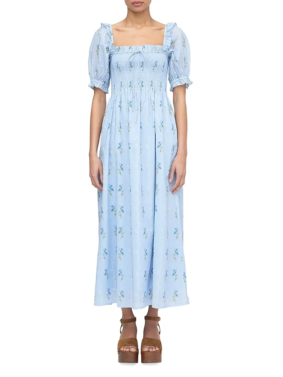 Hill House Home Women's The Scarlett Midi Nap Dress | Thumbnail 2