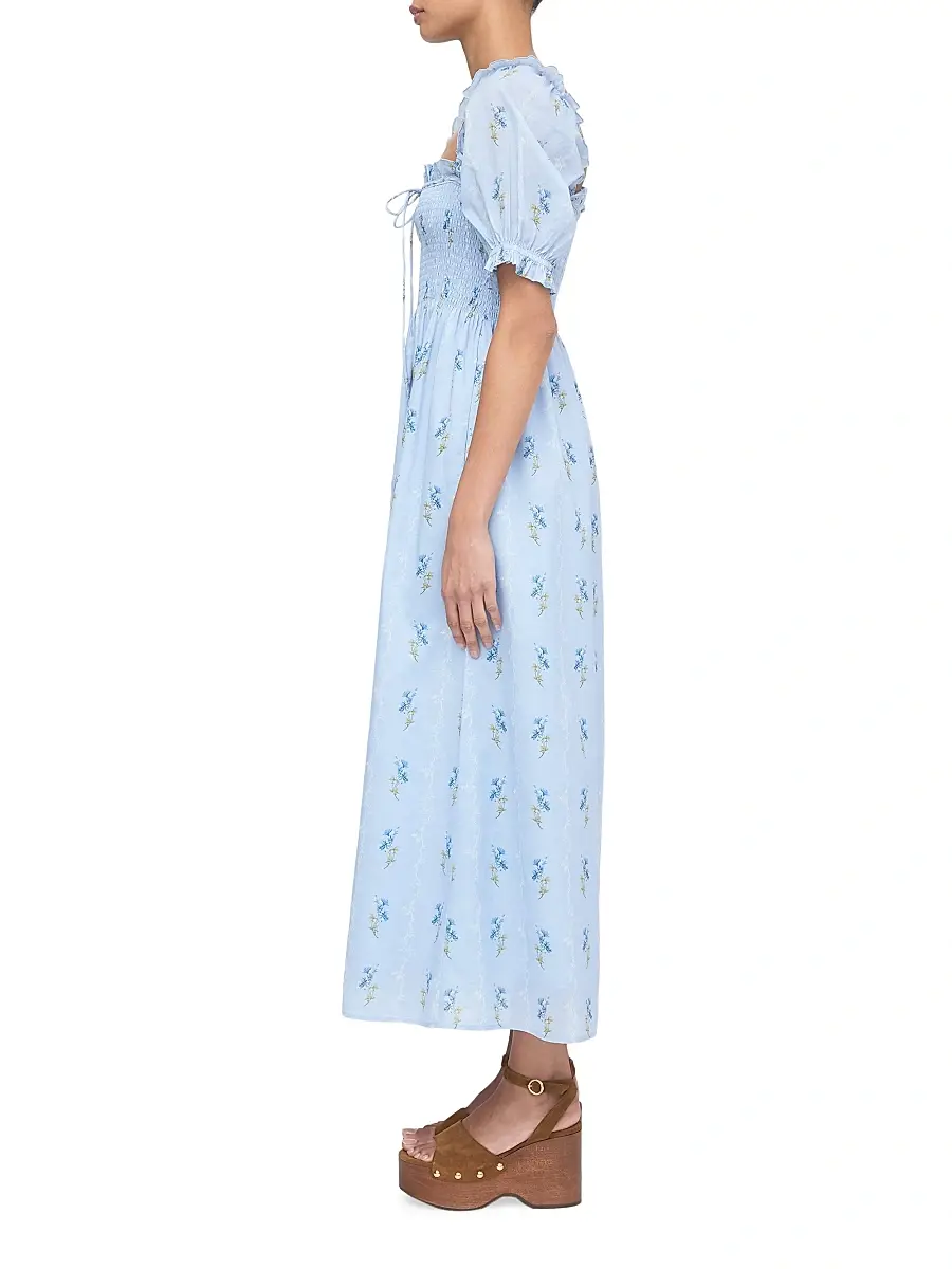 Hill House Home Women's The Scarlett Midi Nap Dress | Thumbnail 3