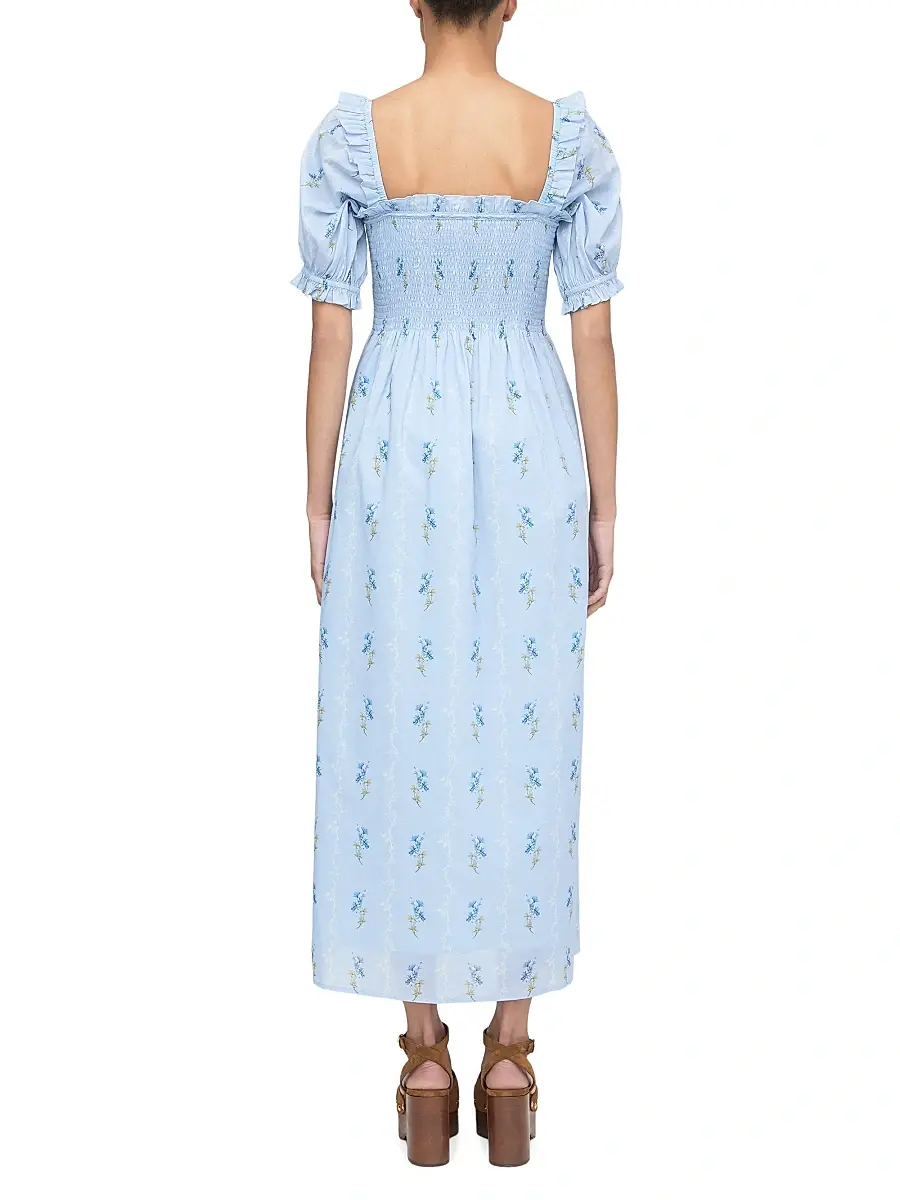 Hill House Home Women's The Scarlett Midi Nap Dress | Thumbnail 4
