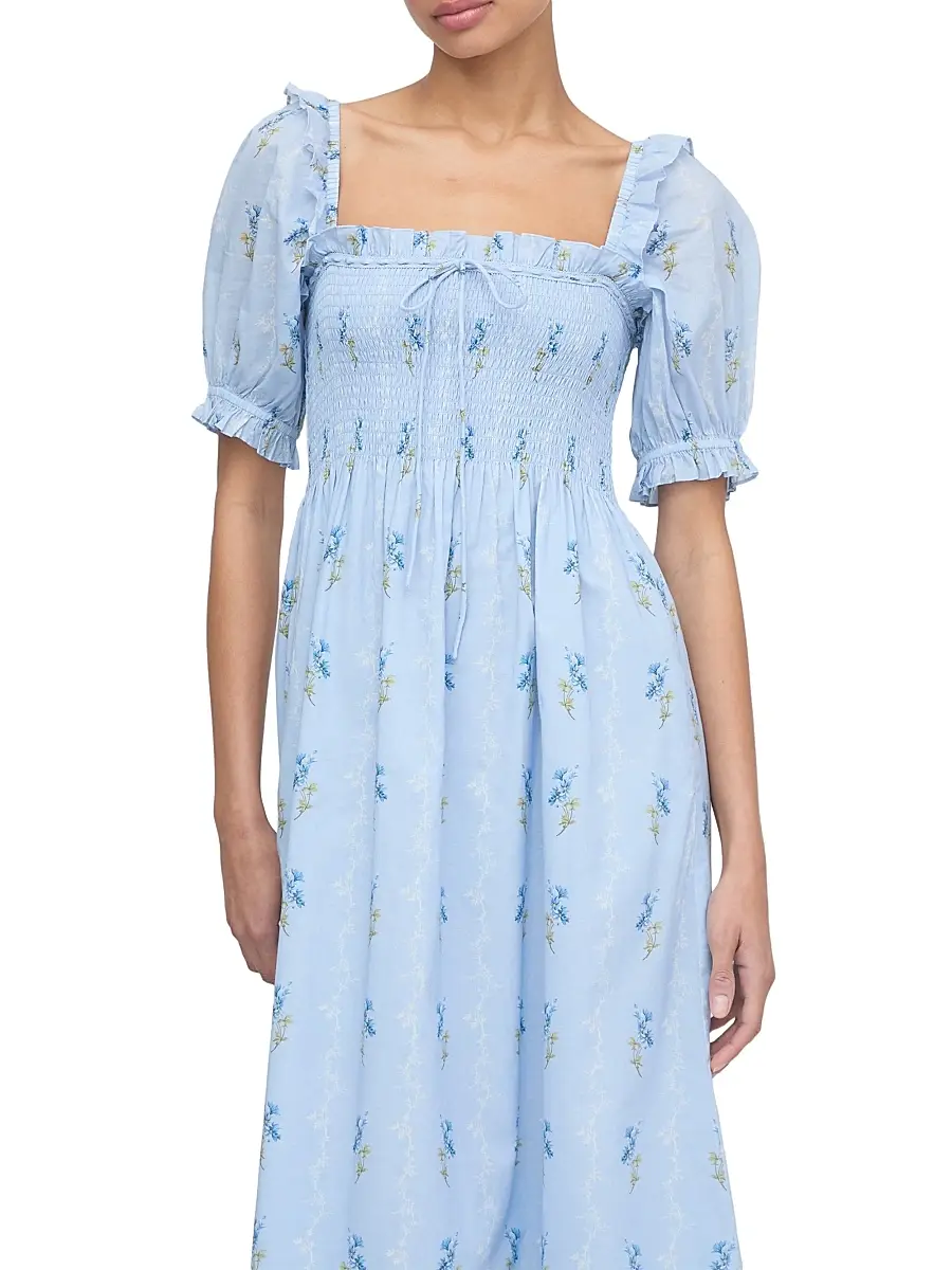 Hill House Home Women's The Scarlett Midi Nap Dress | Thumbnail 5