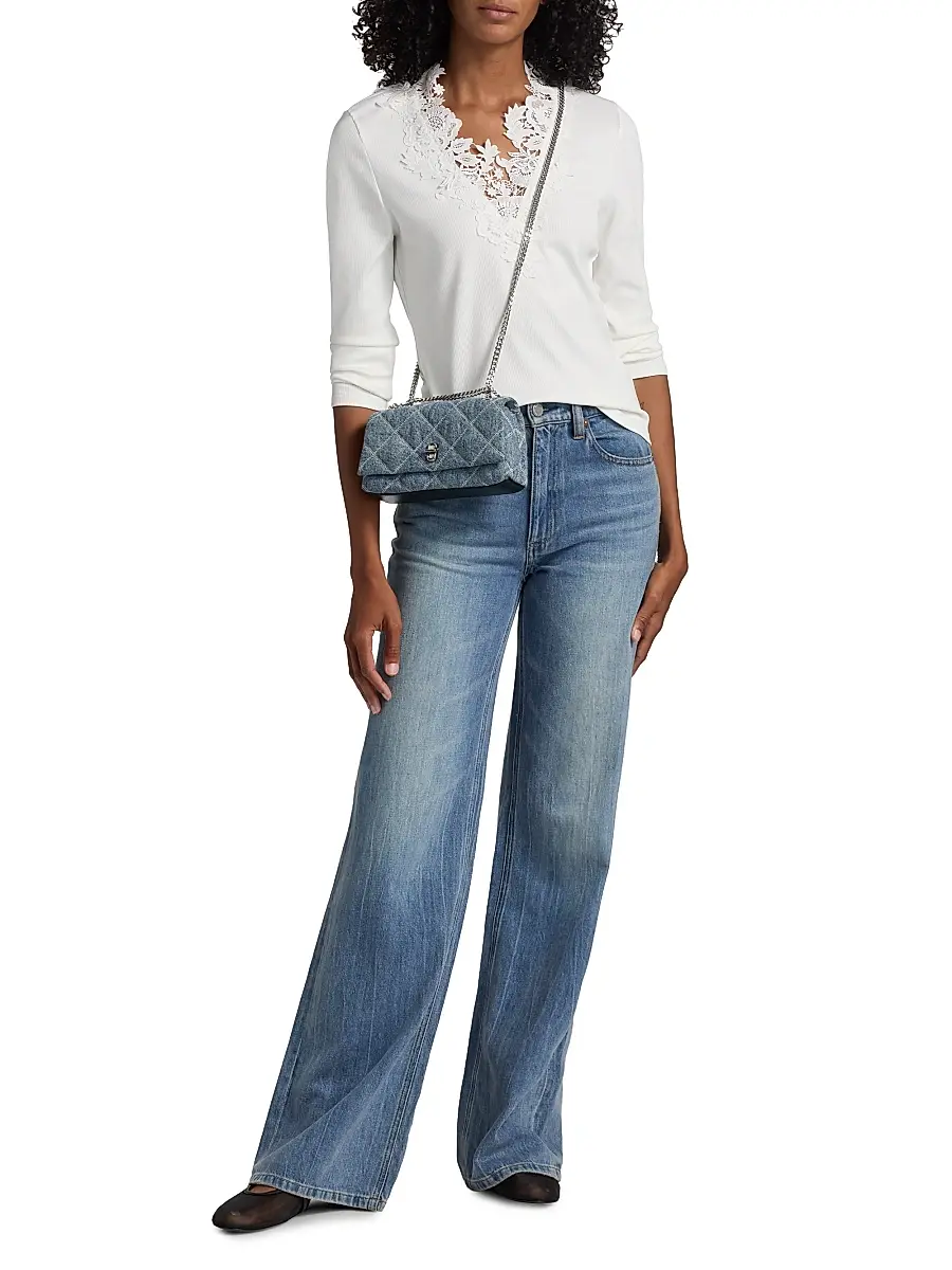 Generation Love Women's Piper Lace-Trim Top | Thumbnail 2