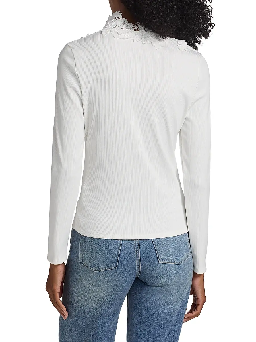 Generation Love Women's Piper Lace-Trim Top | Thumbnail 5