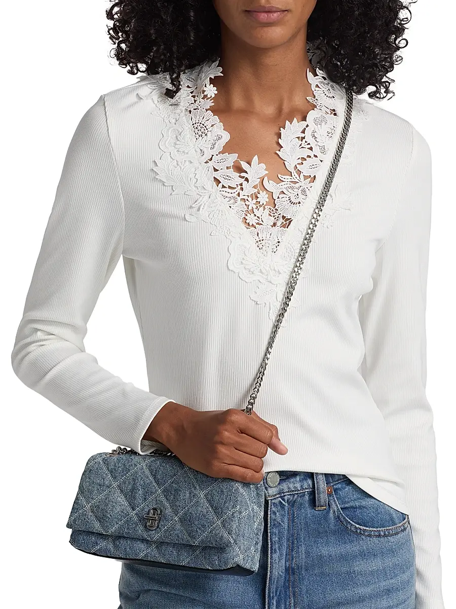 Generation Love Women's Piper Lace-Trim Top | Thumbnail 6