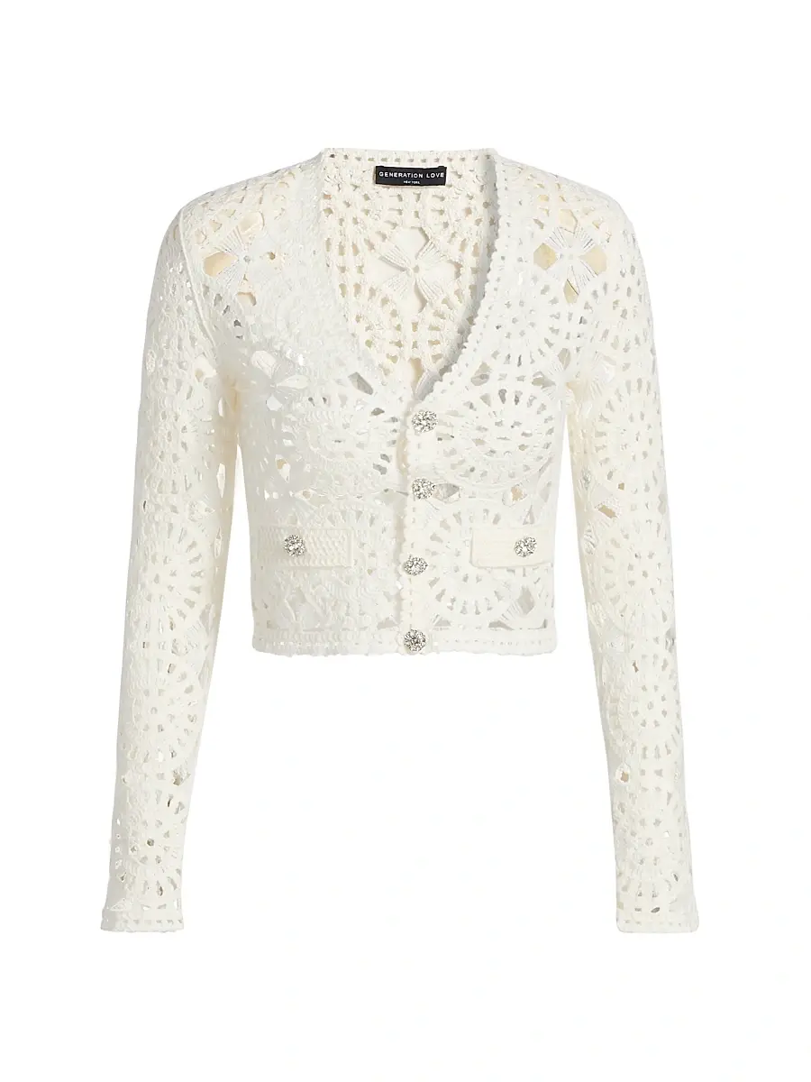 Generation Love Women's Melody Crochet Cardigan