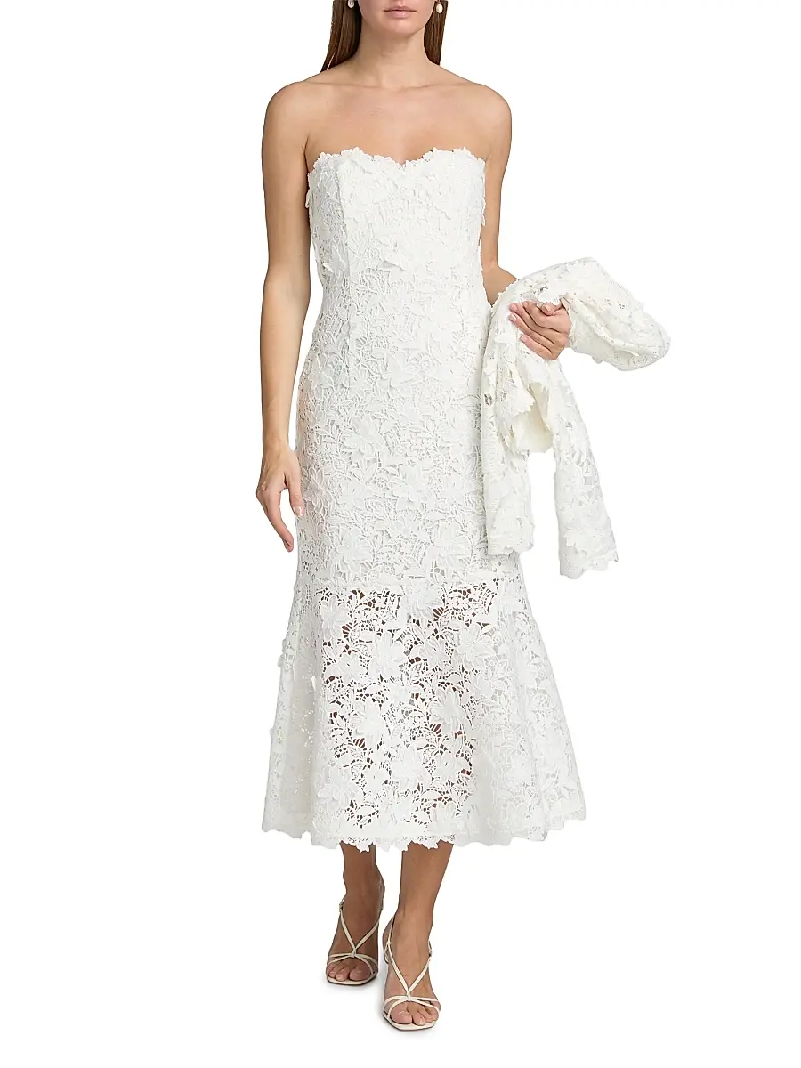 Generation Love Women's Makaia 3D Butterfly Lace Midi-Dress | Thumbnail 2