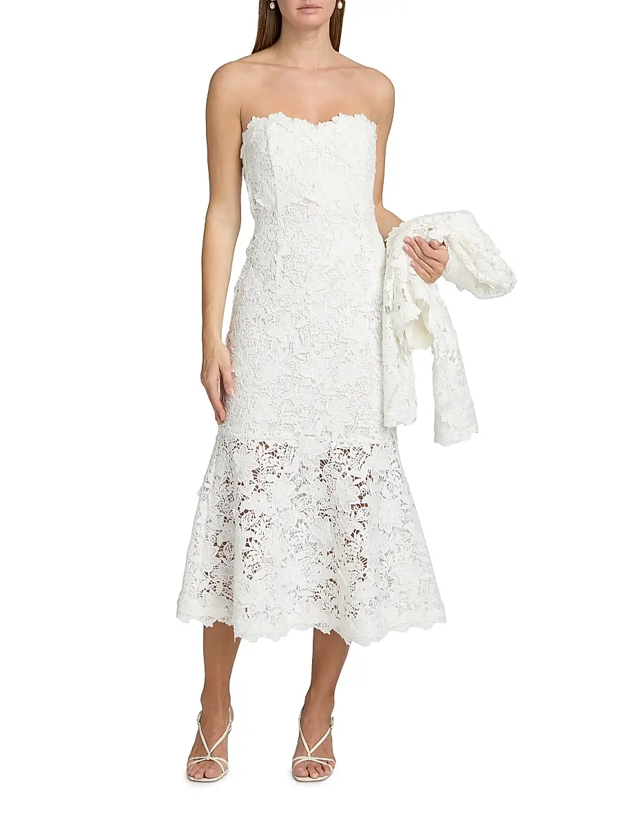 Generation Love Women's Makaia 3D Butterfly Lace Midi-Dress | Thumbnail 3