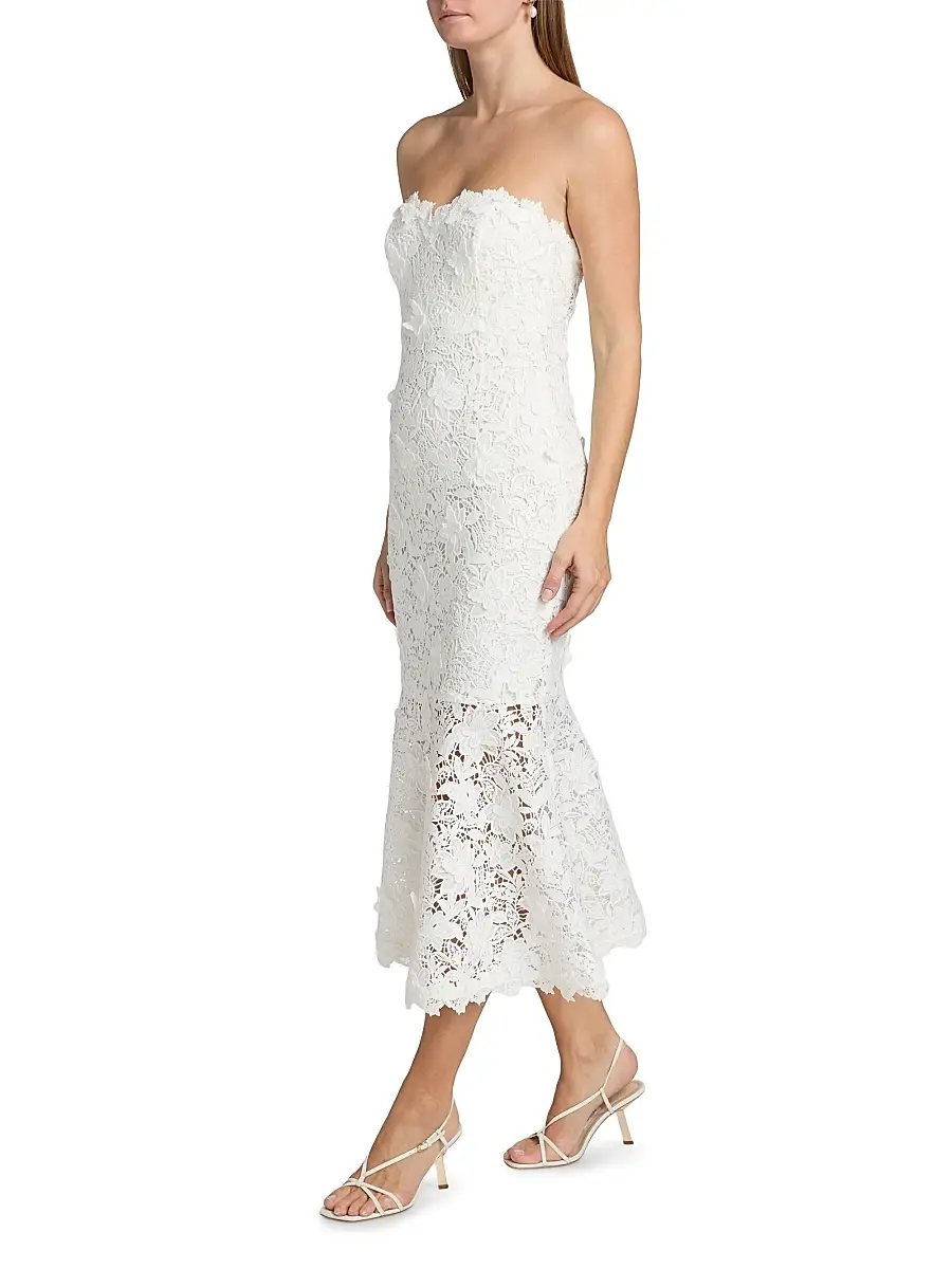 Generation Love Women's Makaia 3D Butterfly Lace Midi-Dress | Thumbnail 4