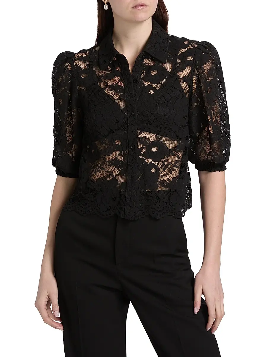 Generation Love Women's Tammy Floral Lace Shirt | Thumbnail 3 Generation Love Women's Tammy Floral Lace Shirt | Thumbnail 3