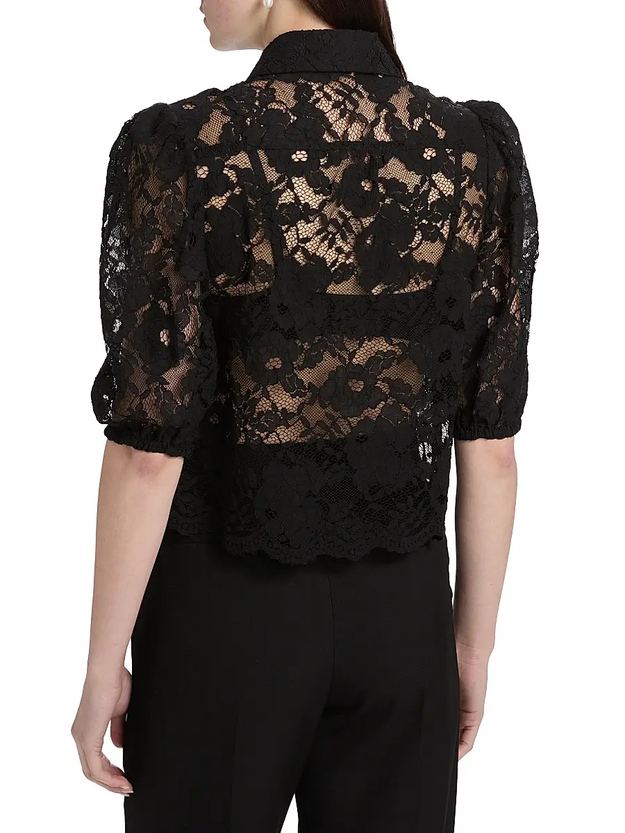 Generation Love Women's Tammy Floral Lace Shirt | Thumbnail 5 Generation Love Women's Tammy Floral Lace Shirt | Thumbnail 5