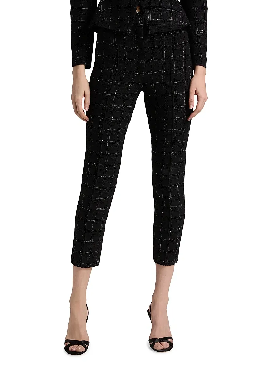 Generation Love Women's Tula Windowpane Tweed Crop Pants | Thumbnail 3 Generation Love Women's Tula Windowpane Tweed Crop Pants | Thumbnail 3