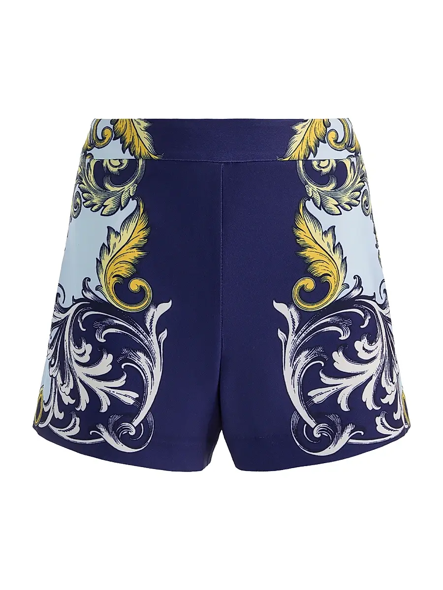 Alice + Olivia Women's Hera Baroque-Print Shorts