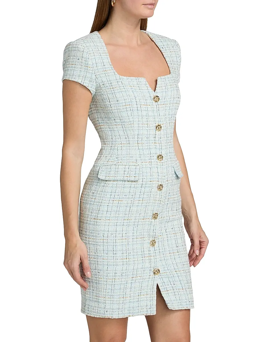 Generation Love Women's Sierra Tweed Minidress | Thumbnail 4