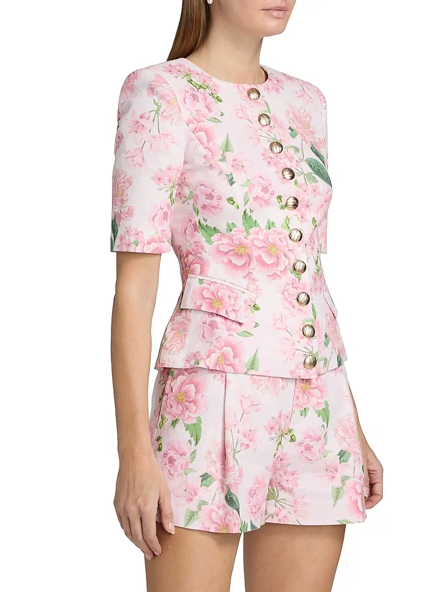 Generation Love Women's Adriana Floral Linen Jacket | Thumbnail 4 Generation Love Women's Adriana Floral Linen Jacket | Thumbnail 4