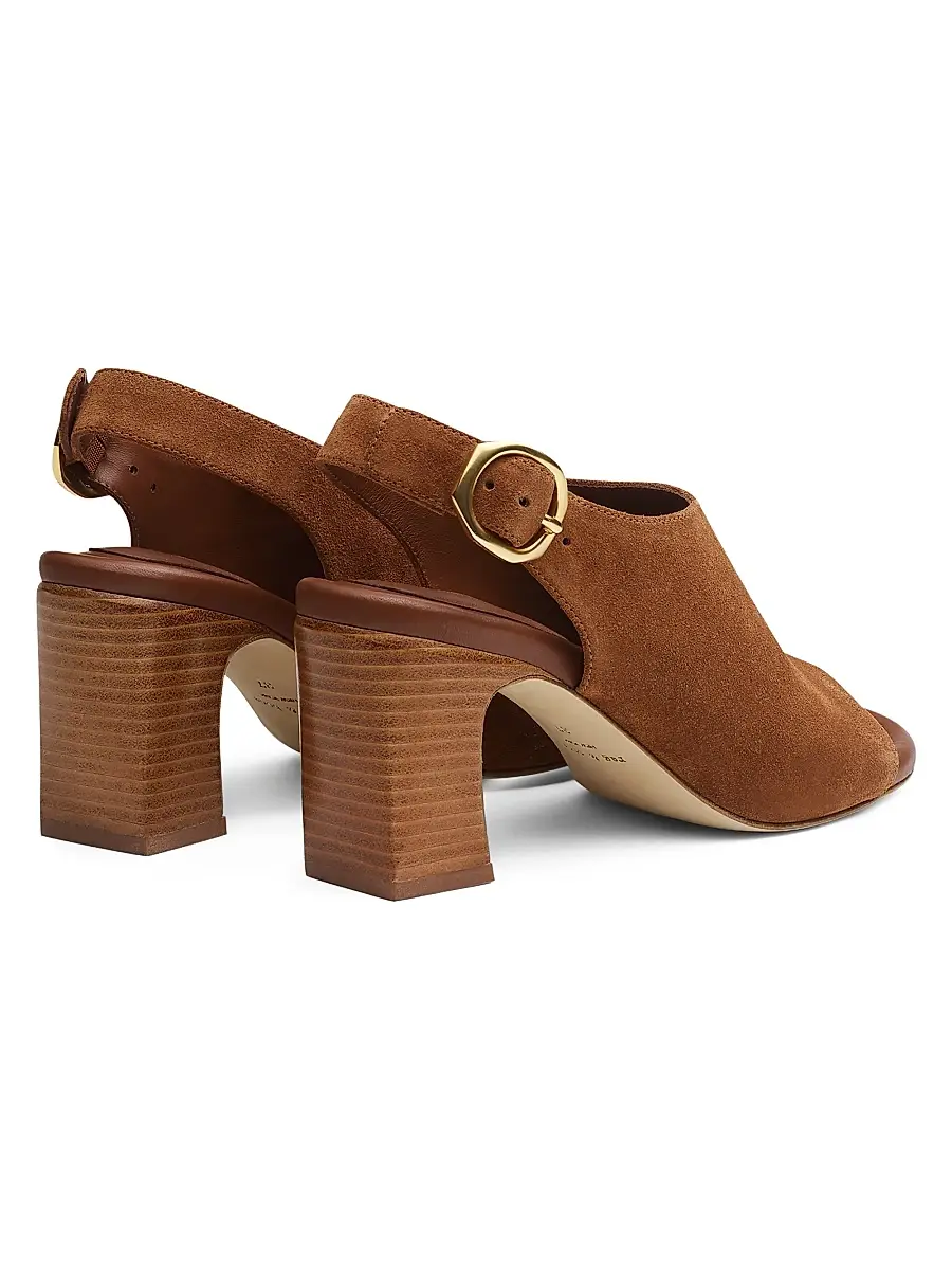 rag & bone Women's Gigi 75MM Suede Slingback Sandals | Thumbnail 3 rag & bone Women's Gigi 75MM Suede Slingback Sandals | Thumbnail 3