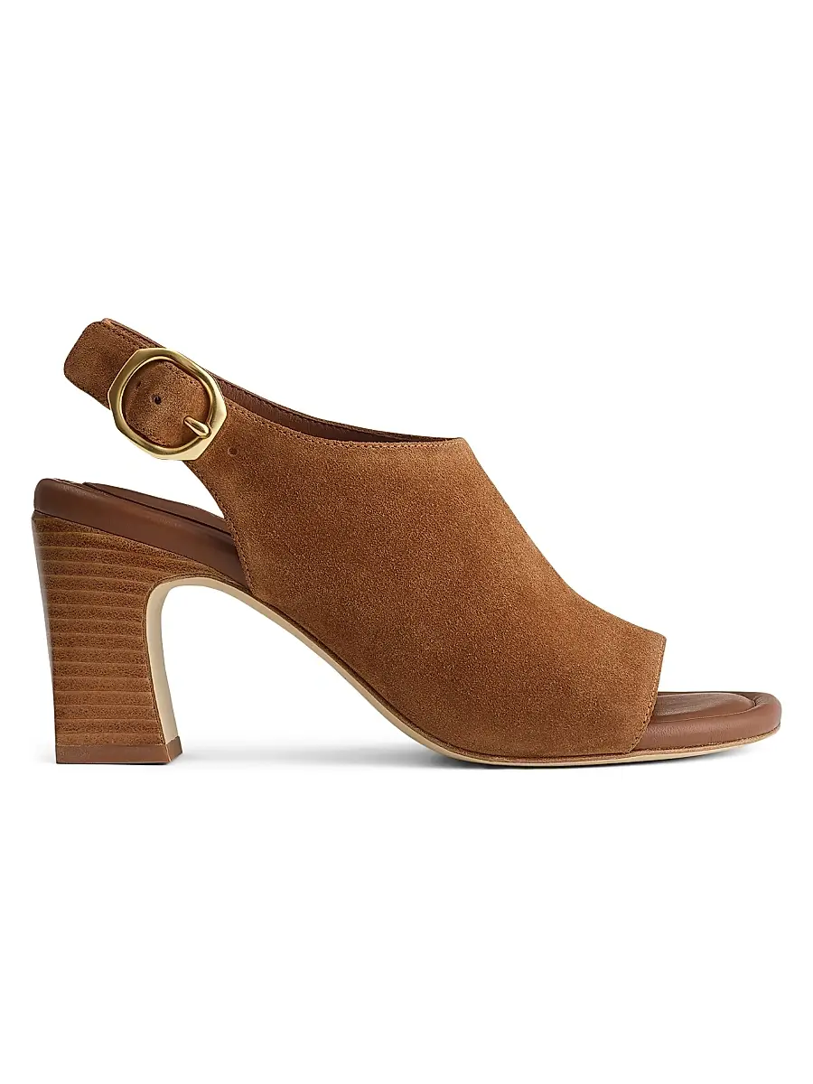 rag & bone Women's Gigi 75MM Suede Slingback Sandals