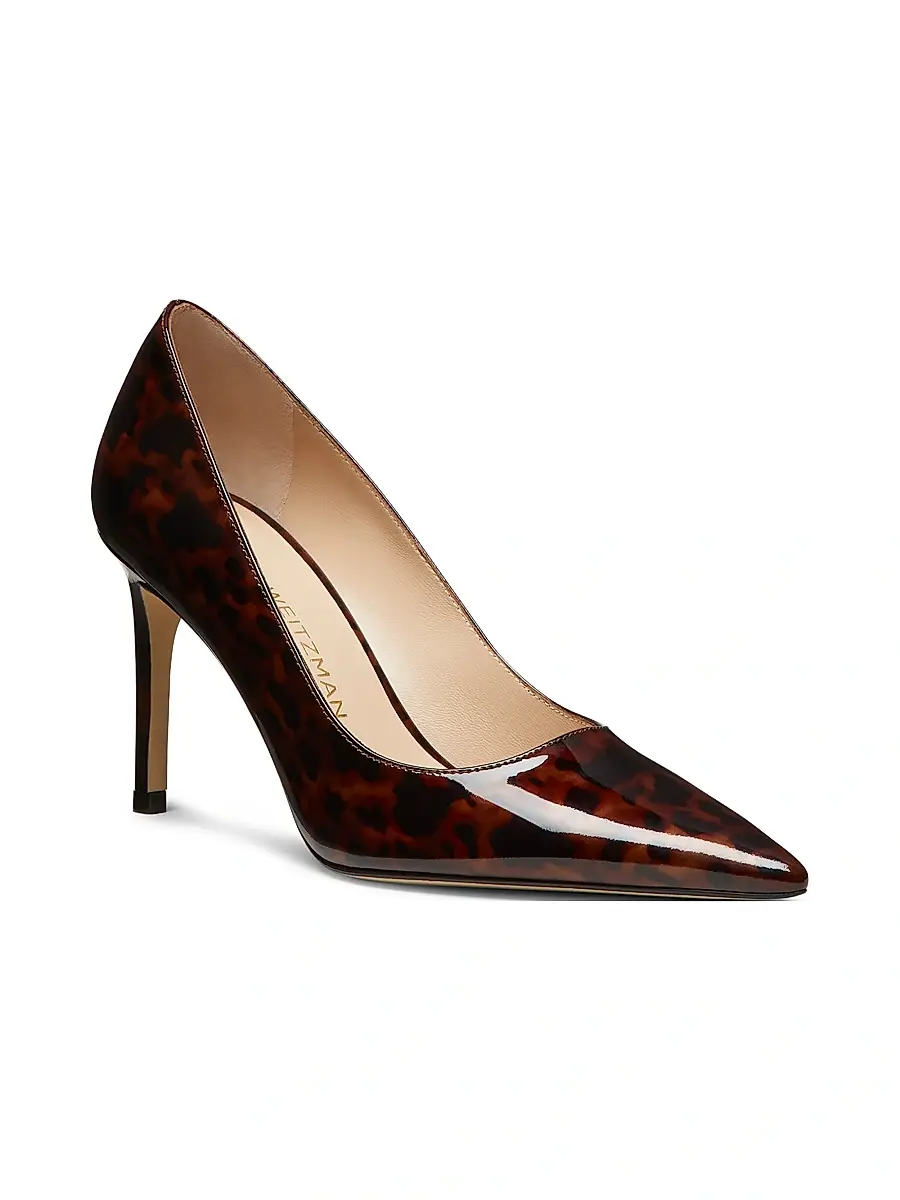 Stuart Weitzman Women's Power 85MM Leather Pumps | Thumbnail 2 Stuart Weitzman Women's Power 85MM Leather Pumps | Thumbnail 2