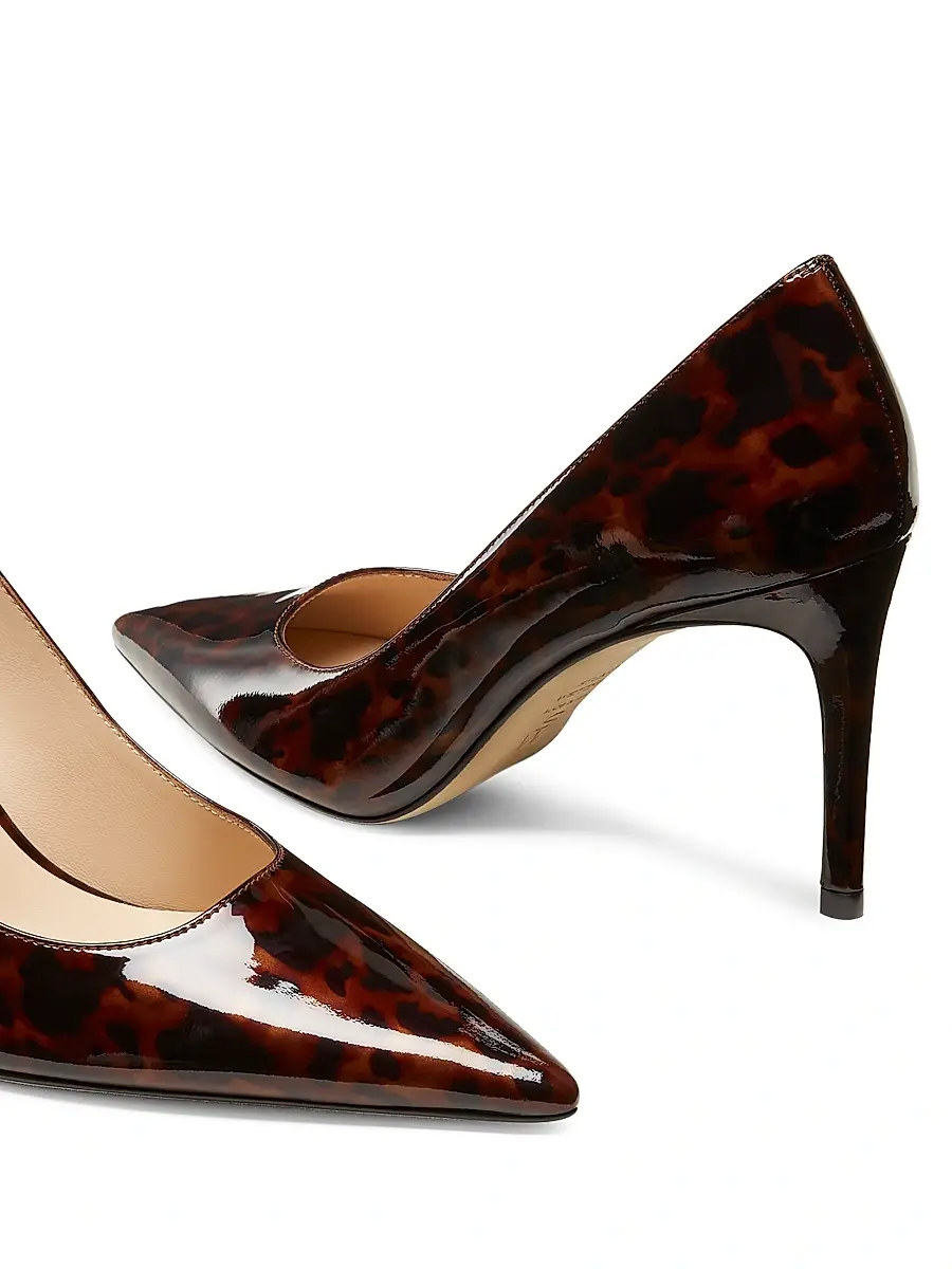 Stuart Weitzman Women's Power 85MM Leather Pumps | Thumbnail 4 Stuart Weitzman Women's Power 85MM Leather Pumps | Thumbnail 4