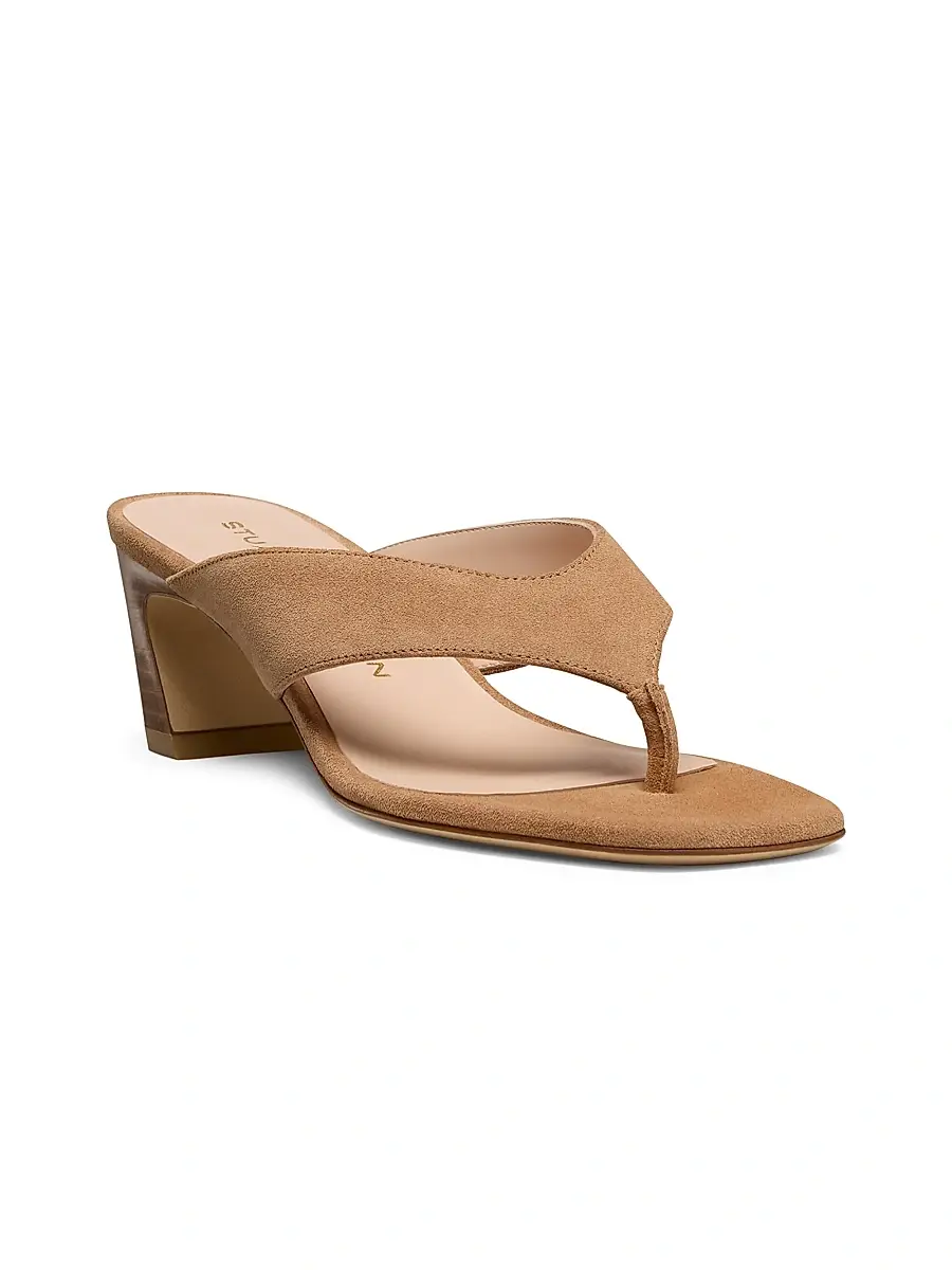 Stuart Weitzman Women's Stassi 50MM Thong Sandals | Thumbnail 2