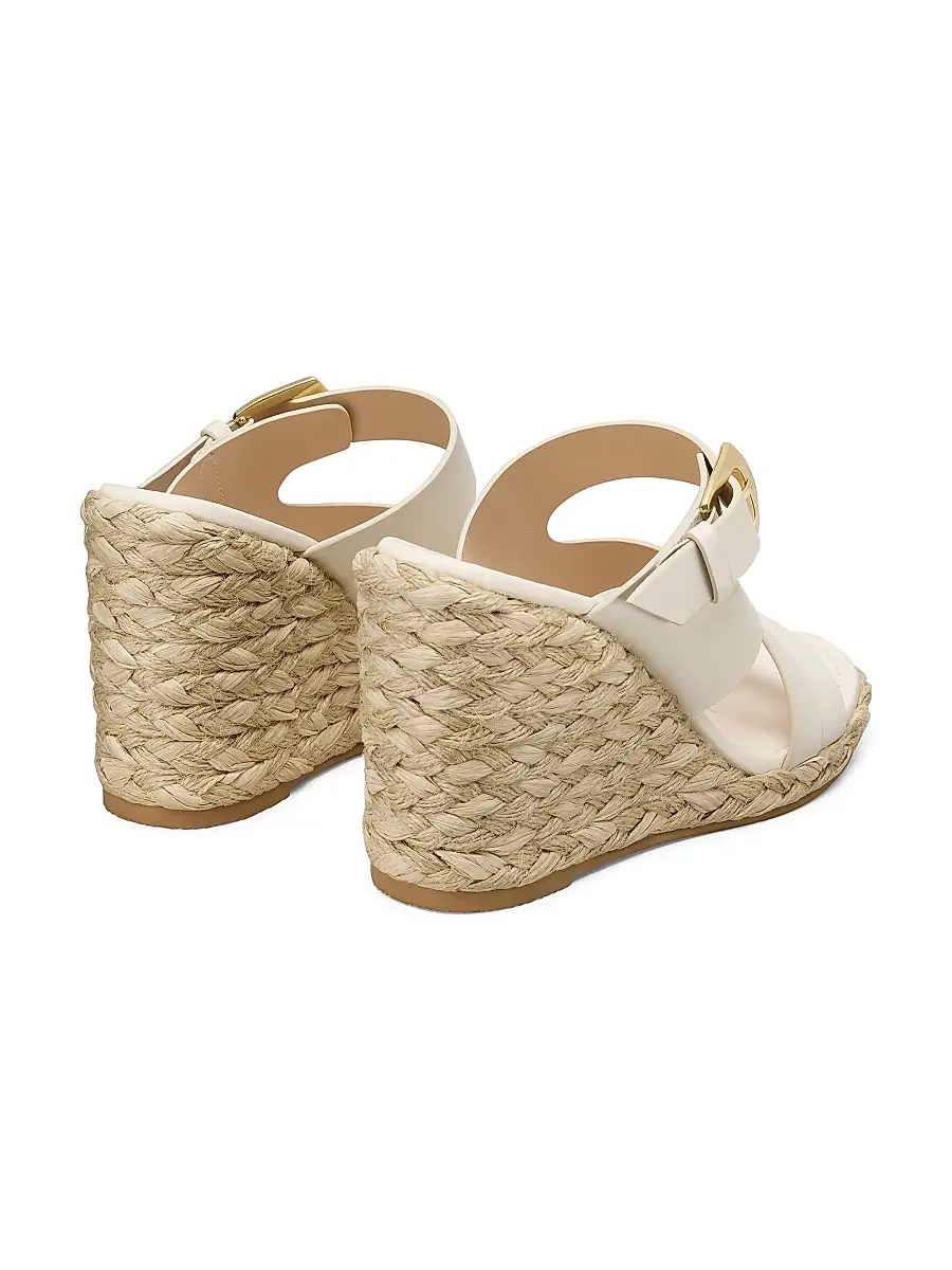 Stuart Weitzman Women's Sai 105MM Leather Espadrille Wedge Sandals | Thumbnail 3 Stuart Weitzman Women's Sai 105MM Leather Espadrille Wedge Sandals | Thumbnail 3