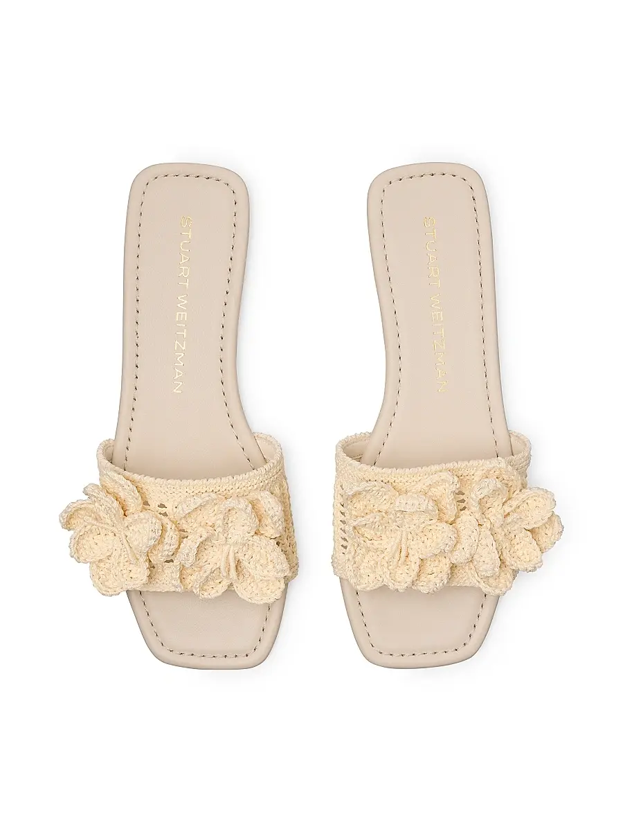 Stuart Weitzman Women's Lotus Crocheted Sandals | Thumbnail 4 Stuart Weitzman Women's Lotus Crocheted Sandals | Thumbnail 4