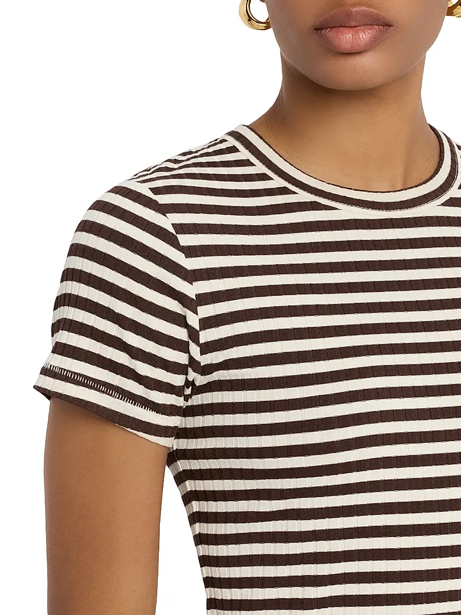 rag & bone Women's Luca Striped Baby T-Shirt | Thumbnail 5 rag & bone Women's Luca Striped Baby T-Shirt | Thumbnail 5