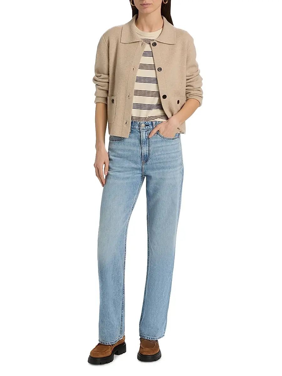 rag & bone Women's Logan Featherweight Wide-Leg Jeans | Thumbnail 2 rag & bone Women's Logan Featherweight Wide-Leg Jeans | Thumbnail 2