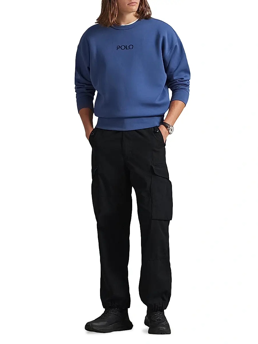 Polo Ralph Lauren Men's Double-Knit Tech Crewneck Sweatshirt | Thumbnail 2 Polo Ralph Lauren Men's Double-Knit Tech Crewneck Sweatshirt | Thumbnail 2